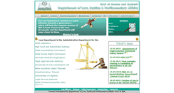 Desktop Screenshot of jklaw.nic.in